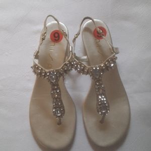 Unisa Brand Rhinestone Sandals